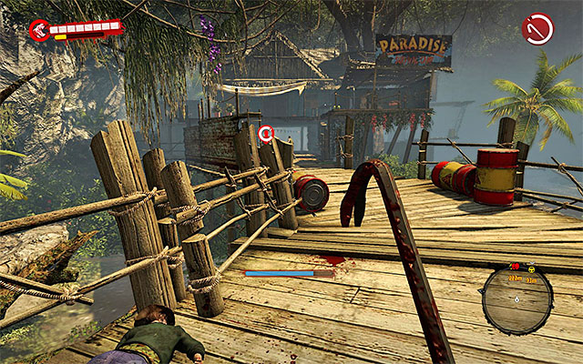Attack from behind zombies heading to the main part of the camp - Defend the camp - Chapter 1 - Castaway - Dead Island Riptide - Game Guide and Walkthrough