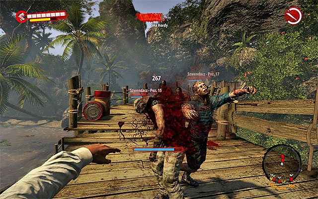 When the Horde attacks, return to the bridge on the west, because its the only one uncovered path leading to the camp - Kill all attacking monsters - Chapter 1 - Back to Reality - Dead Island Riptide - Game Guide and Walkthrough