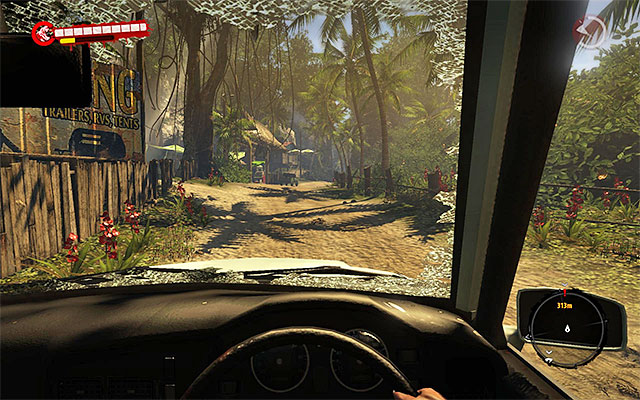 As you get inside the vehicle, ride to southern-east, staying at the main road and trying to ram zombies (easy XP) - Ask about the boat - Chapter 2 - New Beginnings - Dead Island Riptide - Game Guide and Walkthrough