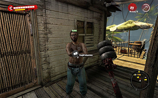 Approach Hadisi and talk to him - Collect bark of cinchona tree for Hadisi - Chapter 3 - Natural Resources - Dead Island Riptide - Game Guide and Walkthrough
