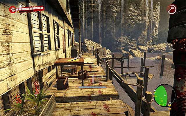 Main door to Jimmys Workshop is closed, so you have to look another way in - Look for an entrance to the workshop - Chapter 5 - Pump Action - Dead Island Riptide - Game Guide and Walkthrough