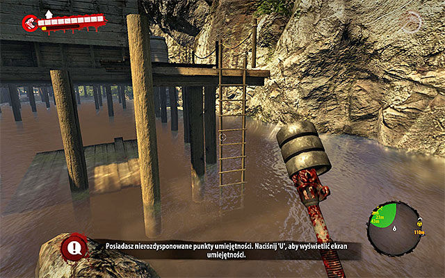 Find a ladder (screen above) which allows you to omit destroyed balcony - Look for an entrance to the workshop - Chapter 5 - Pump Action - Dead Island Riptide - Game Guide and Walkthrough