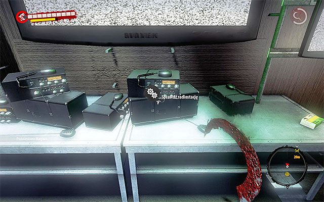 Search this room carefully, because you find med-kits, ammo, modification and secret files - Get to the radio communication room - Chapter 9 - Militarized Zone - Dead Island Riptide - Game Guide and Walkthrough