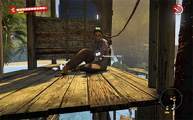 When you eliminate all zombies, use a ladder to get onto upper balconies and get to the Kitty - Rescue Kitty - Side missions - Jungle - Dead Island Riptide - Game Guide and Walkthrough