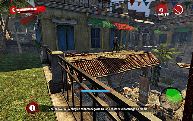 Now you have to jump over a small balustrade, to land on the right roof where a single zombie should be located also - Ladies First - Side missions - Henderson - Dead Island Riptide - Game Guide and Walkthrough