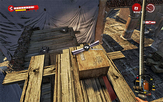 Find a scaffold on south from the Quarantine Zone and use a ladder to get there - Modifications - Henderson (3) - Secrets - Dead Island Riptide - Game Guide and Walkthrough