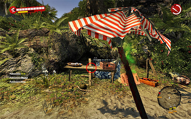 Search a small table at the big parasol and pick up Guidebook - Guidebooks - Jungle (1) - Secrets - Dead Island Riptide - Game Guide and Walkthrough