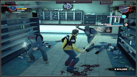 Once you reach our destination, open the door [1] and watch a cutscene, after which a group of burglars will attack you - Prologue - p. 2 - Main missions - Dead Rising 2 - Game Guide and Walkthrough