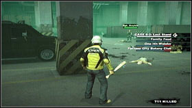If you're lucky enough to avoid getting hit, quickly hide behind the nearby cover, avoid the grenades and repeat the attack - Case 6 - Main missions - Dead Rising 2 - Game Guide and Walkthrough