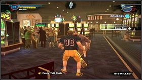 After getting to the destination, talk with Woodrow [1], who will ask you for help in emptying his ATMs - Case 4 - p. 1 - Side missions - Dead Rising 2 - Game Guide and Walkthrough