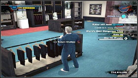 The woman will be satisfied only if you dress up in a Tuxedo, you can find one at the Modern Businessman (M1, 10) [1] [2] - Case 5 - Side missions - Dead Rising 2 - Game Guide and Walkthrough