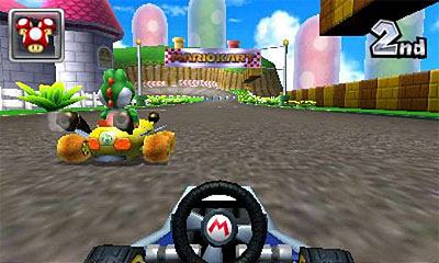 Mario Kart 7 (3DS) Guide: Tailgating your opponents gives you a speed boost