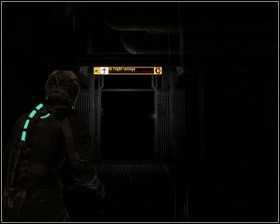Leave through the door leading to the Flight Lounge and get through the first door to your right - New Arrivals Part 4 - Chapter 01: New Arrivals - Dead Space - Game Guide and Walkthrough
