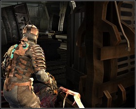 The elevator that activated after Captains death will take us up - Intensive Care Part 2 - Chapter 02: Intensive Care - Dead Space - Game Guide and Walkthrough