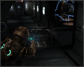 Slow down the moving platform and kill the necromorph - Lethal Devotion Part 1 - Chapter 05: Lethal Devotion - Dead Space - Game Guide and Walkthrough