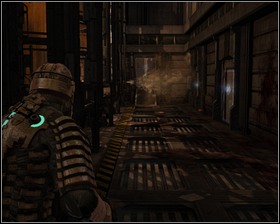Approach the elevator where a pregnant necromorph awaits only to set the grounds for the attack of the crawling ones - Environmental Hazard Part 3 - Chapter 06: Environmental Hazard - Dead Space - Game Guide and Walkthrough