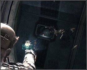 When you leave the elevator head left until you reach a large hatch - Dead on arrival Part 2 - Chapter 09: Dead on arrival - Dead Space - Game Guide and Walkthrough