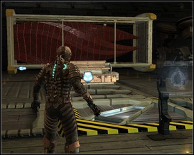 Switch the junction and move the Marker to the blind spot in the railing, turn the junction again and pull the artifact towards the shuttle - Alternate solutions Part 1 - Chapter 11: Alternate solutions - Dead Space - Game Guide and Walkthrough