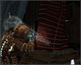 Approach the console that controls the bridge, raise it, than hit it with stasis - Dead Space Part 1 - Chapter 12: Dead Space - Dead Space - Game Guide and Walkthrough
