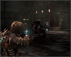 Another familiar necromorph will pop up - slow it down with stasis, shoot it in the groin to sewer the limbs from the body - Dead Space Part 2 - Chapter 12: Dead Space - Dead Space - Game Guide and Walkthrough
