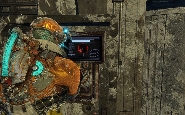 A seemingly easy task, where you have to locate three places on radar which are blue - Security Bypassing - Tips - Dead Space 3 - Game Guide and Walkthrough