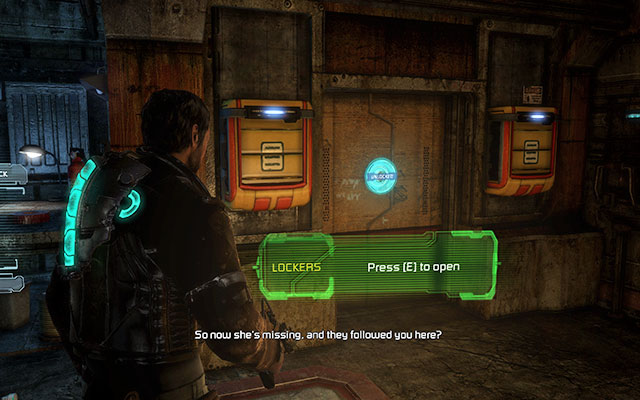 Before you leave the room, look around carefully - you'll find here two ammo crates and locker with med pack and stasis - Rendezvous with Norton - 1: Rude Awakening - Dead Space 3 - Game Guide and Walkthrough