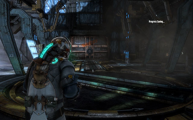 Before you continue exploration, it would be worth to climb up the ladder to the catwalk - you'll find there two crates - Reach the command saucer - 3: The Lost Flotilla - Dead Space 3 - Game Guide and Walkthrough