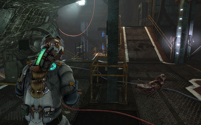 Once you get down, repel Necromorphs' attacks and then head to the leader - first part of the module [Remote Circuit Board] can be found on the shelf on the left - Craft a remote relay - 6: Repair to Ride - Dead Space 3 - Game Guide and Walkthrough