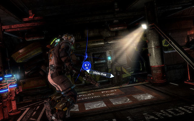 You'll get information that one of port engines is missing - Recover a port engine for the Crozier - 7: Mayhem - Dead Space 3 - Game Guide and Walkthrough