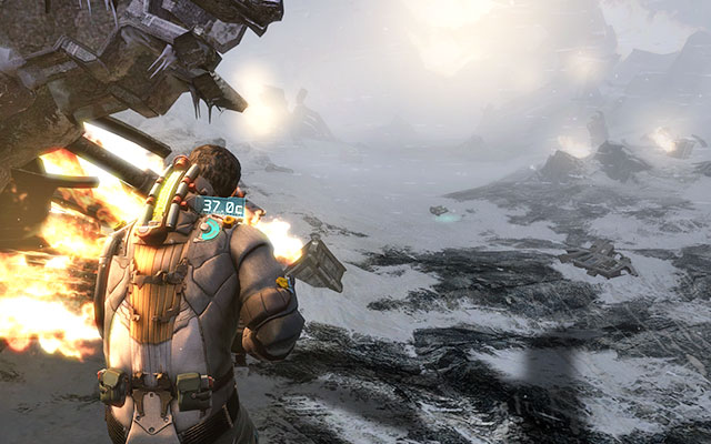 After crash-landing you'll find yourself on the snow-covered planet - Search for survivors - 8: Off the Grid - Dead Space 3 - Game Guide and Walkthrough