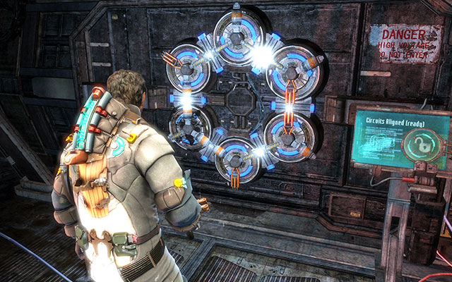 In order to start the second pump, you'll have to solve the circuit puzzle again - Locate a suit kiosk - 9: Onward - Dead Space 3 - Game Guide and Walkthrough