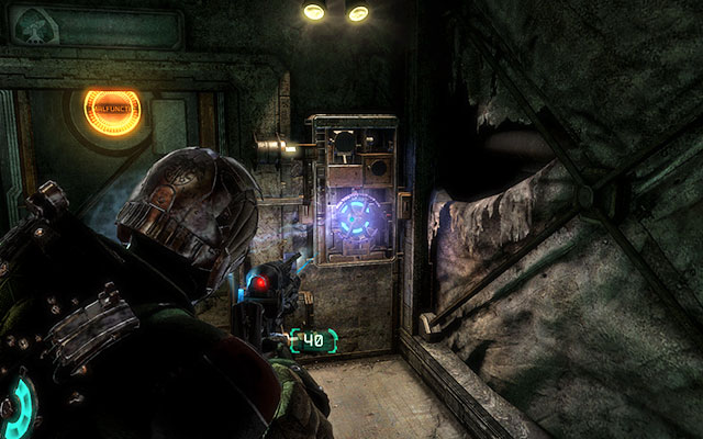 In the next room you have to use kinesis on the nearby crate in order to open the door - Collect the Rosetta samples - Paleontology sector - 14: Everything Has Its Place - Dead Space 3 - Game Guide and Walkthrough