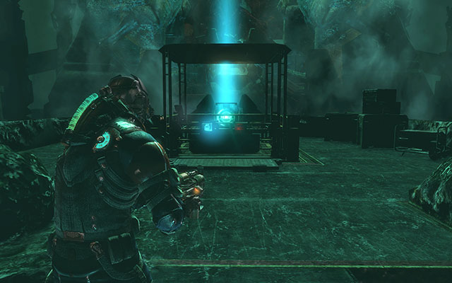 When you activate the machine, go behind the elevator - you'll find there a slot with Codex - Align the Power Array - 18: Kill or Be Killed - Dead Space 3 - Game Guide and Walkthrough