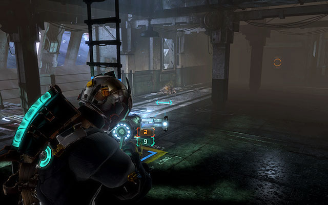 When the monster starts to pull you, you have to cut off his two tentacles, which grab a shard you're standing on - Reach the machine - 19: Endings - Dead Space 3 - Game Guide and Walkthrough