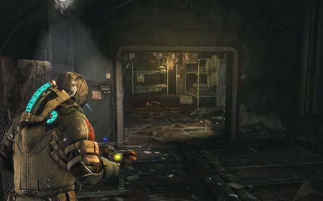 Move further through two rooms until you get to the room with beds - Scavenge the 163rd Reaper Barracks - Side missions: Reaper Barracks - Dead Space 3 - Game Guide and Walkthrough