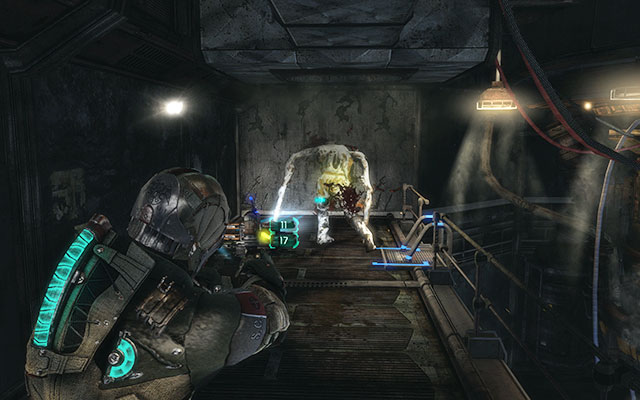 The second piston is blocked, so you can move further without problems - Scavenge the 163rd Reaper Barracks - Side missions: Reaper Barracks - Dead Space 3 - Game Guide and Walkthrough