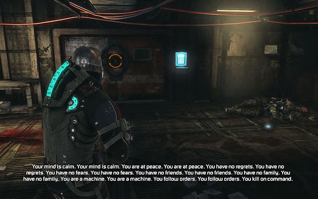 On the floor, near the exit, you'll find Reaper Officer's Key, which allows you to unlock the door - Scavenge the 163rd Reaper Barracks - Side missions: Reaper Barracks - Dead Space 3 - Game Guide and Walkthrough