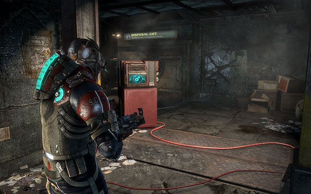 Go up and move ahead - you'll find yourself in a corridor with blocked door - Recover anything that survived the purge - Side missions: Disposal Services - Dead Space 3 - Game Guide and Walkthrough