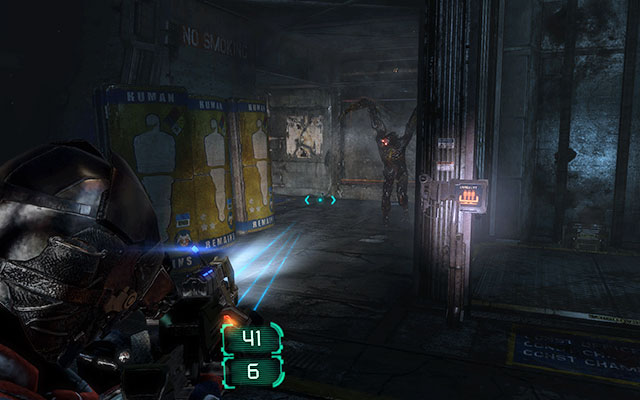 Run forwards through the corridor, eliminating any threat along your way, until you get to the electronic interface - Find the source of the transmission - Co-op missions: C.M.S. Brusilov - Dead Space 3 - Game Guide and Walkthrough