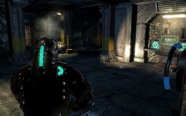 Now go to the next corridor, where you'll find the elevator - Investigate the warehouse's secrets - Co-op missions: Archeology - Dead Space 3 - Game Guide and Walkthrough