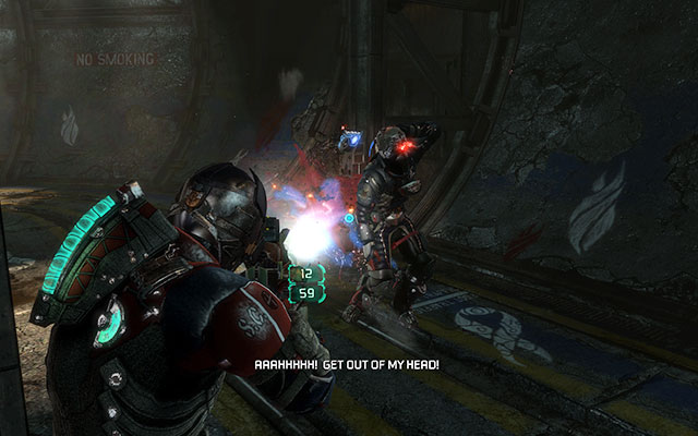 In the next part of the tunnel, the player playing Carver will be transferred to the imaginary world, where he has to fight his own fight - Investigate Carver's vision - Co-op missions: Marker Containment - Dead Space 3 - Game Guide and Walkthrough