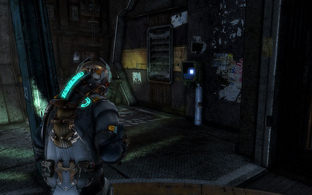 After entering the large hall with a workbench, when you cross the gate, turn right - Chapter 3 - Secrets - Dead Space 3 - Game Guide and Walkthrough