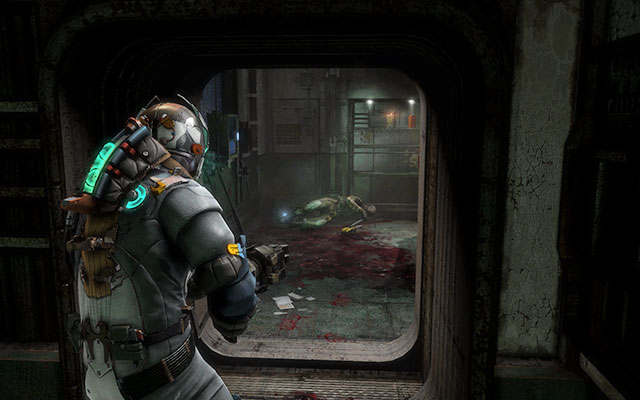 Before you join your crew in the large hall, you'll find yourself in the room with two doors - cross the one on the right - Chapter 4 - p. 1 - Secrets - Dead Space 3 - Game Guide and Walkthrough