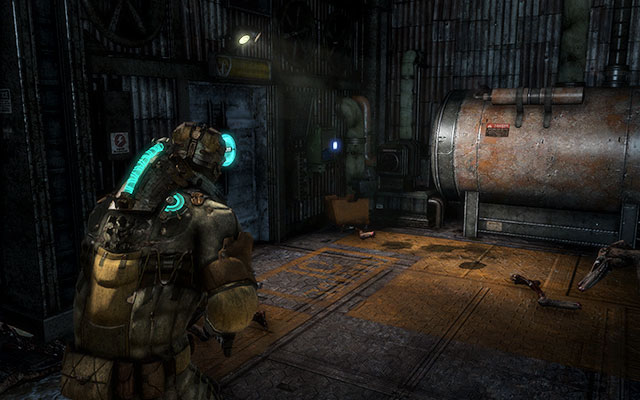 After you take the lift down, run straight ahead towards the door to the right - Open it by hacking into the panel - Chapter 9 - Secrets - Dead Space 3 - Game Guide and Walkthrough