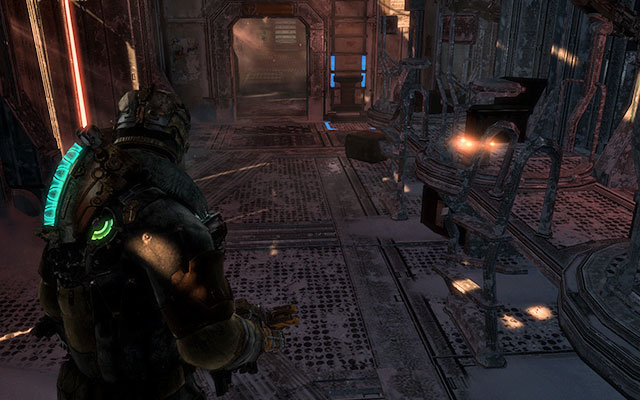 On the table to the right, immediately after you enter the huge complex, soon after the boss fight - Chapter 9 - Secrets - Dead Space 3 - Game Guide and Walkthrough