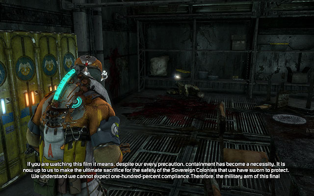 On the shelf to the left from the entrance to barracks, near lockers - Chapter 11 - p. 1 - Secrets - Dead Space 3 - Game Guide and Walkthrough