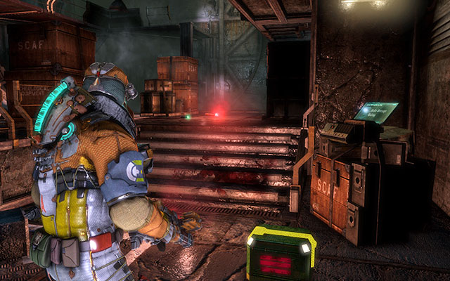 On crates, next to the supply crates at the bottom, at the place where you obtain the access key - Chapter 11 - p. 1 - Secrets - Dead Space 3 - Game Guide and Walkthrough