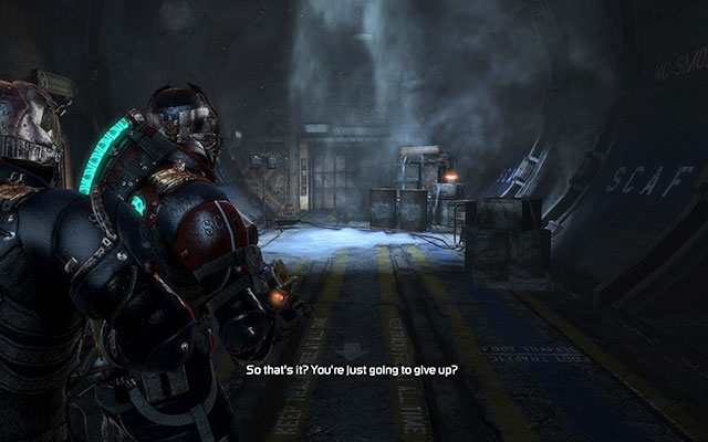 On crates, in a tunnel right before the corridor leading to the elevator - Chapter 11 - p. 2 - Secrets - Dead Space 3 - Game Guide and Walkthrough