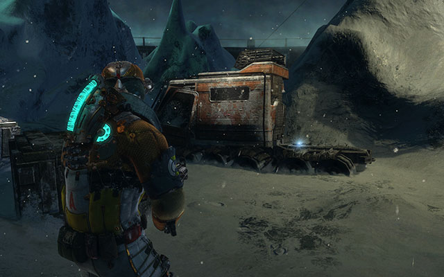 At the back of the damaged vehicle - Chapter 14 - p. 1 - Secrets - Dead Space 3 - Game Guide and Walkthrough