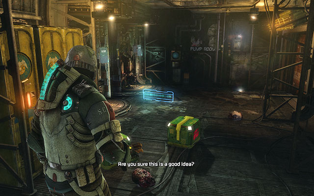 On the ground, near the door and the kiosk - Chapter 14 - p. 1 - Secrets - Dead Space 3 - Game Guide and Walkthrough